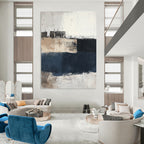 Neutral Tone Abstract - Minimalist Textured Abstract Painting GAB0653