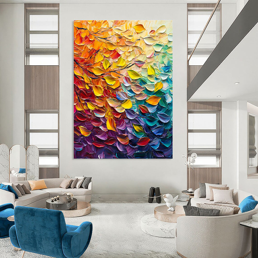Autumn Leaves Abstract Painting for Seasonal - Decor Cafes GAB1324