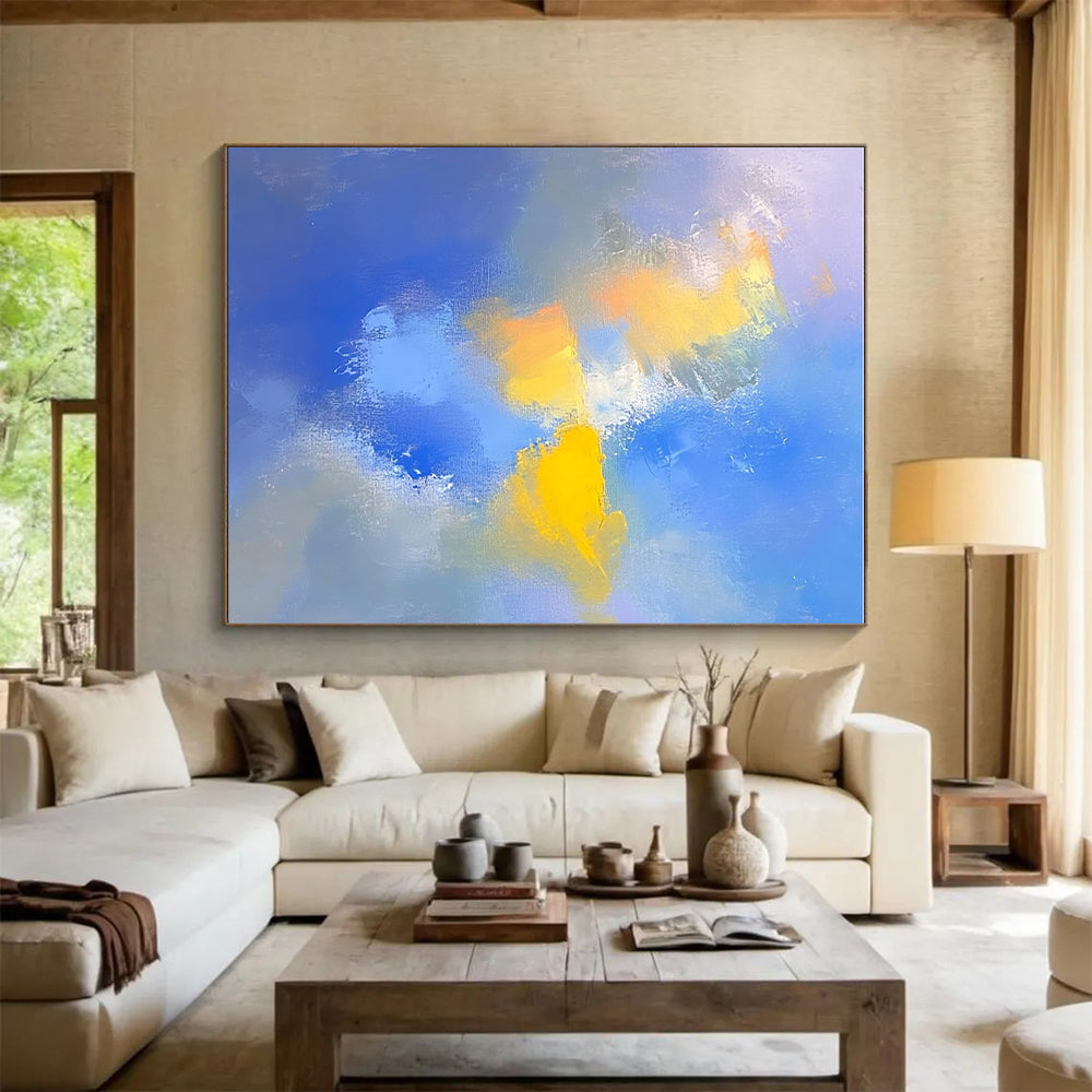Soft Color Blend Abstract Painting with Calming Hues WINK598