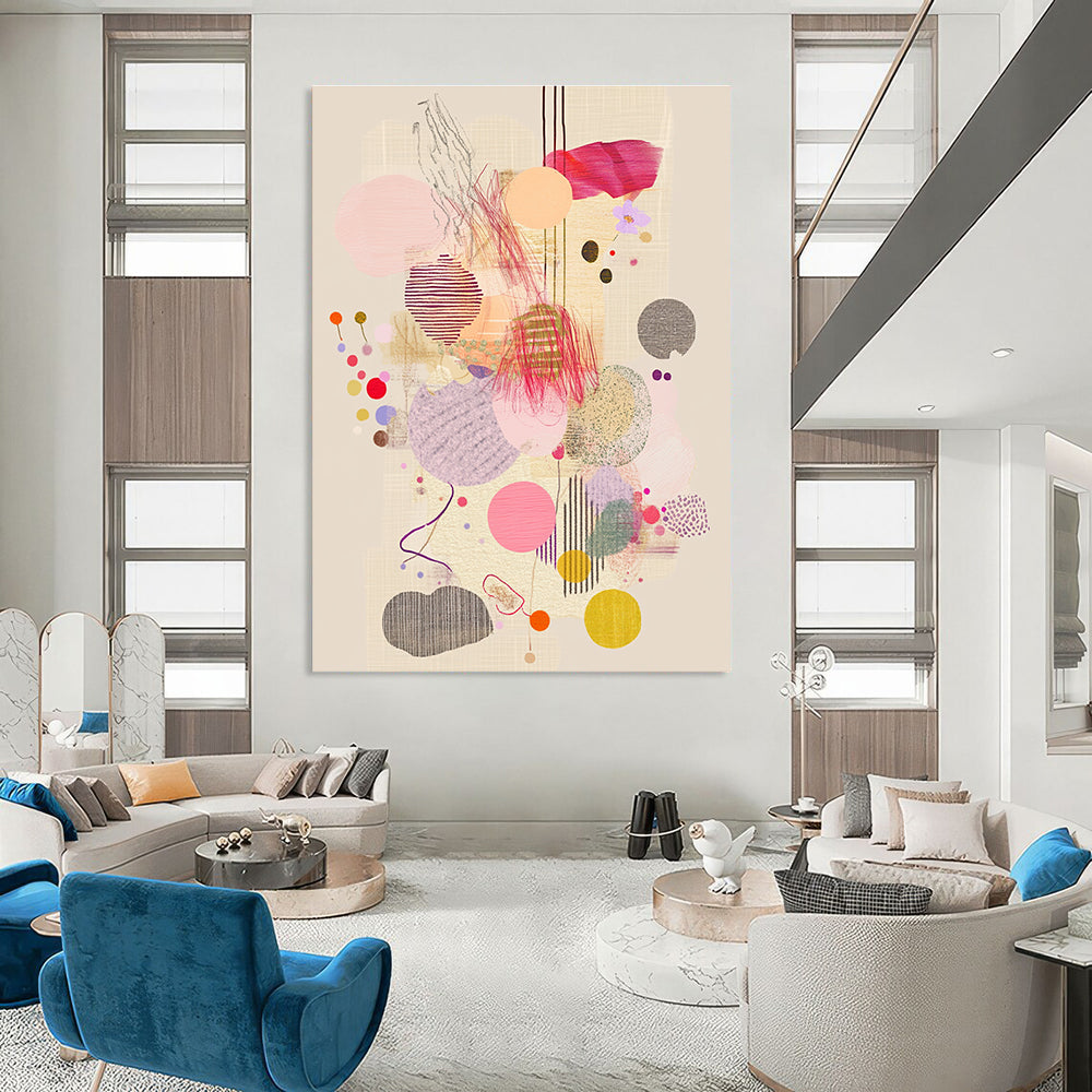 Colorful Circular Abstraction - Playful Modern Art GAB0395