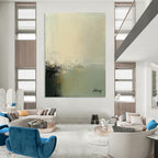Minimalist Abstract Landscape Painting for Scandinavian - Inspired Living Rooms GAB1227