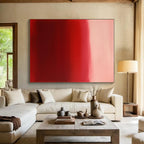 Red Gradient Abstraction Painting with Intense Emotion WINK167