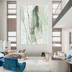 Green Tree Abstract Painting for Nature - Inspired Bedrooms GAB0752