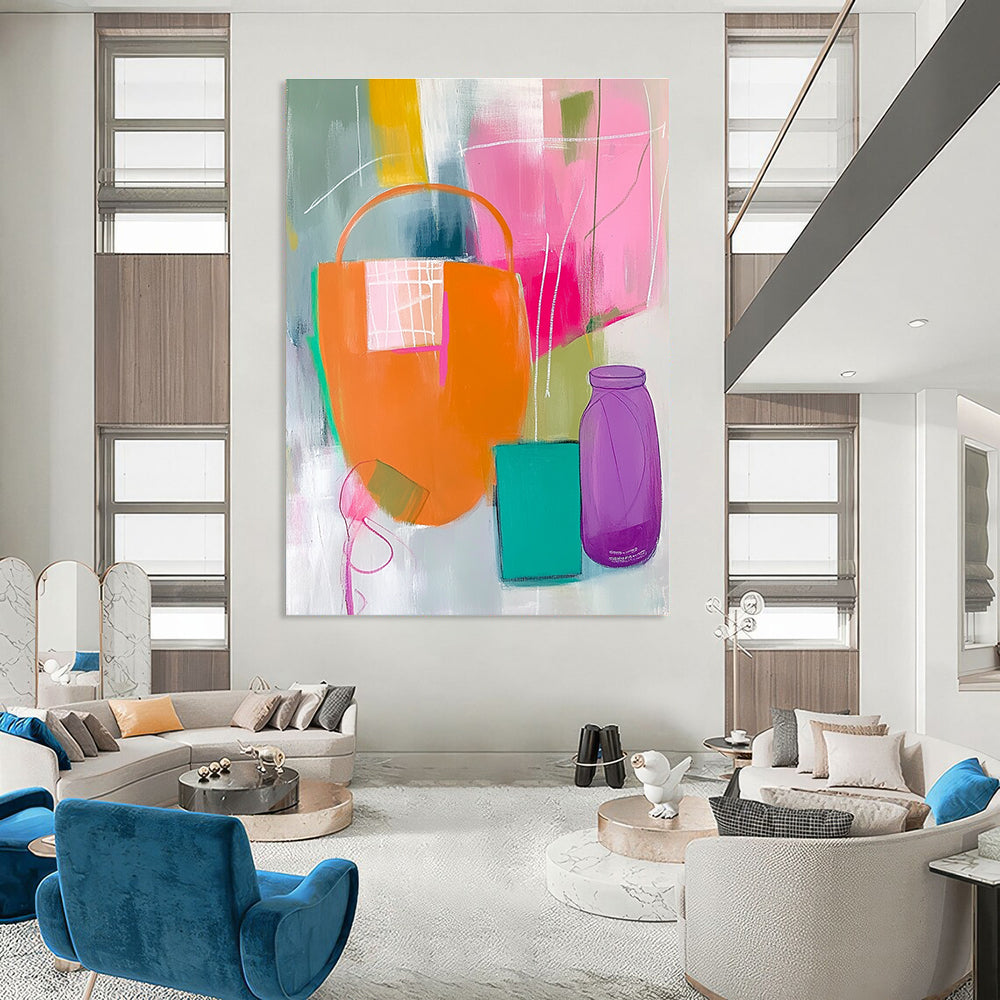 Still Life Abstract Painting for Contemporary Kitchen Dinettes GAB1219