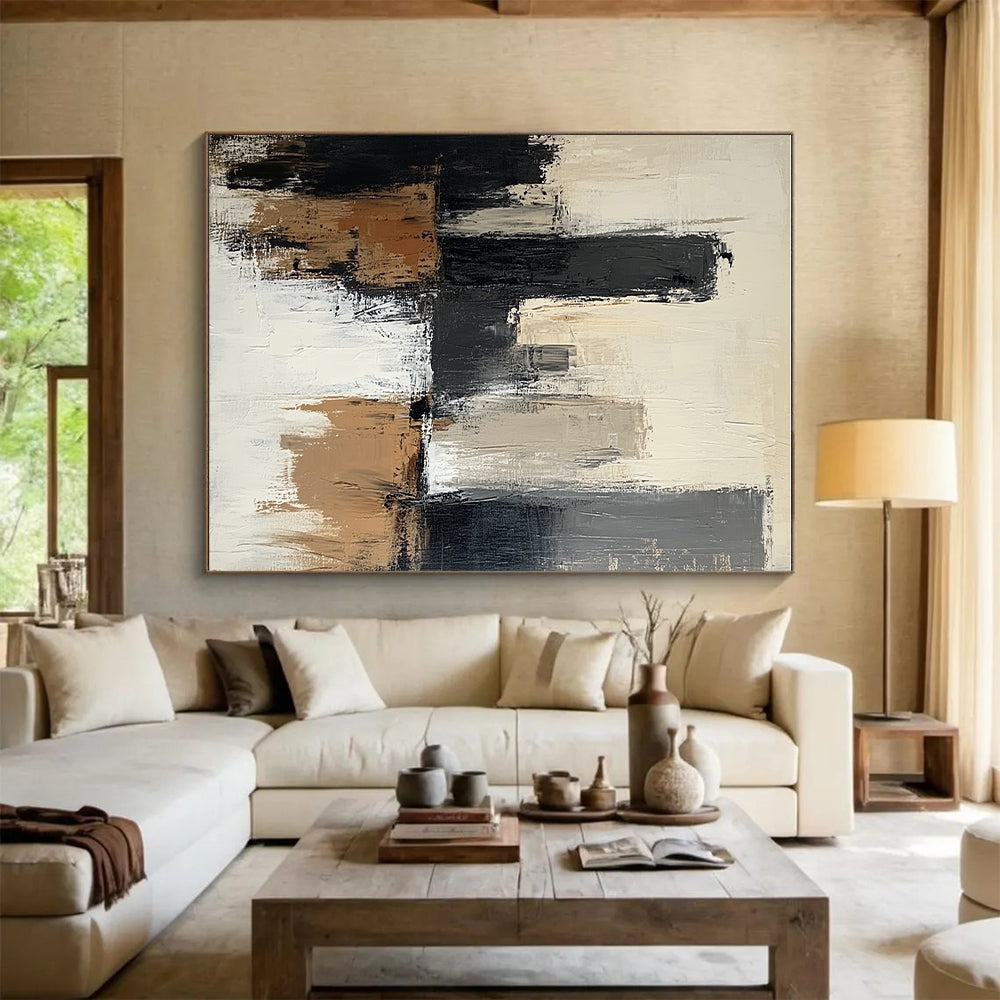 Cityscape Abstract Painting with Urban Mystery WINK489