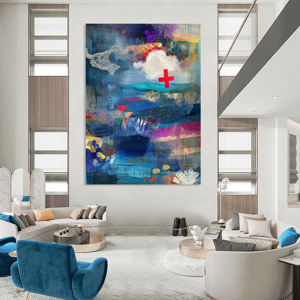 Another Collage - Style Abstract Painting for Creative Studios GAB1055