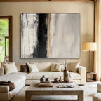 Monochromatic Abstract Landscape Painting with Quiet Mystery WINK344