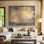 Gold Textured Surface Abstract Painting with Subtle Luxury WINK135
