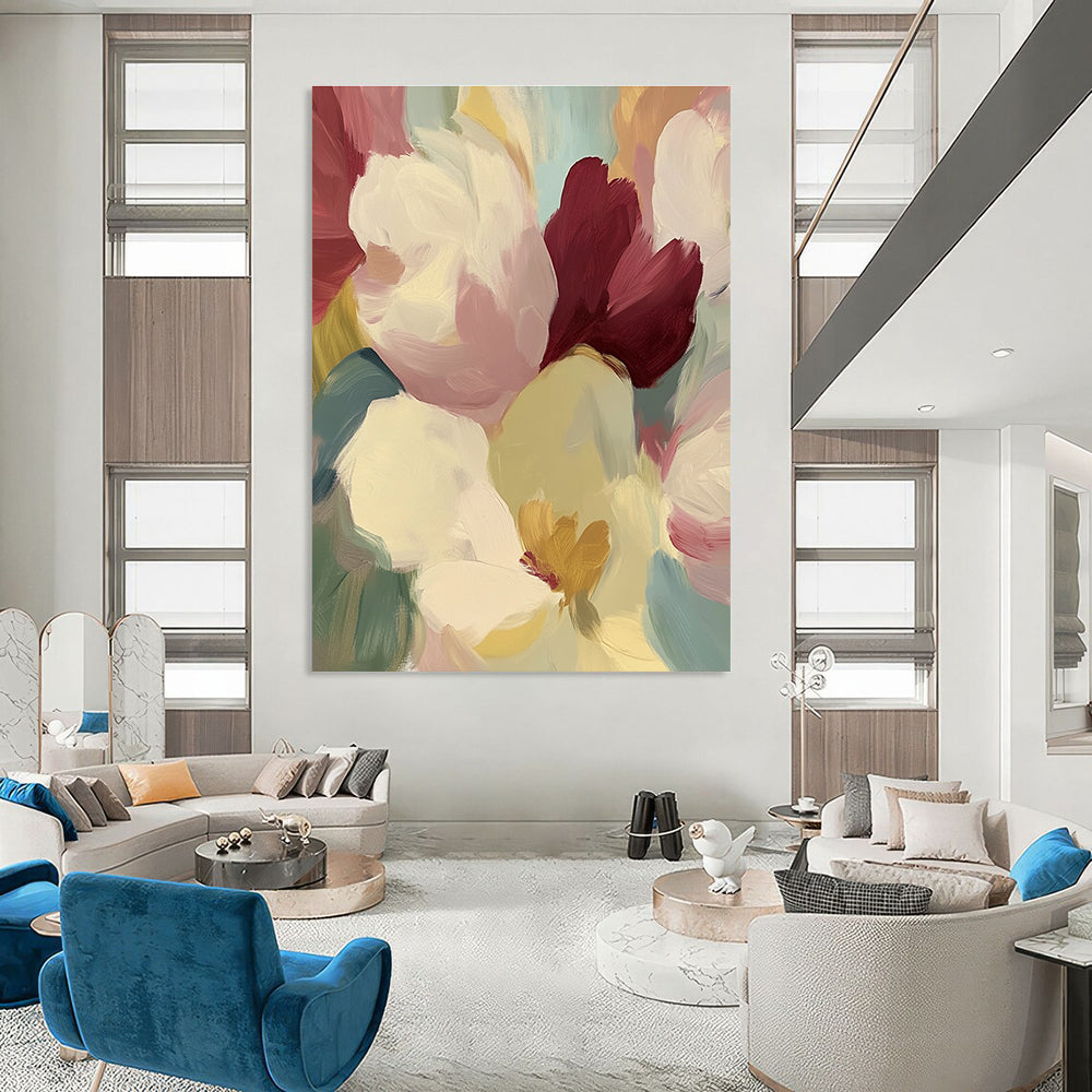 Colorful Petal Abstract - Vibrant Floral Abstract Art GAB0491