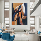 Abstract Figure Geometric Abstract Painting for Art - Centric Spaces GAB1418