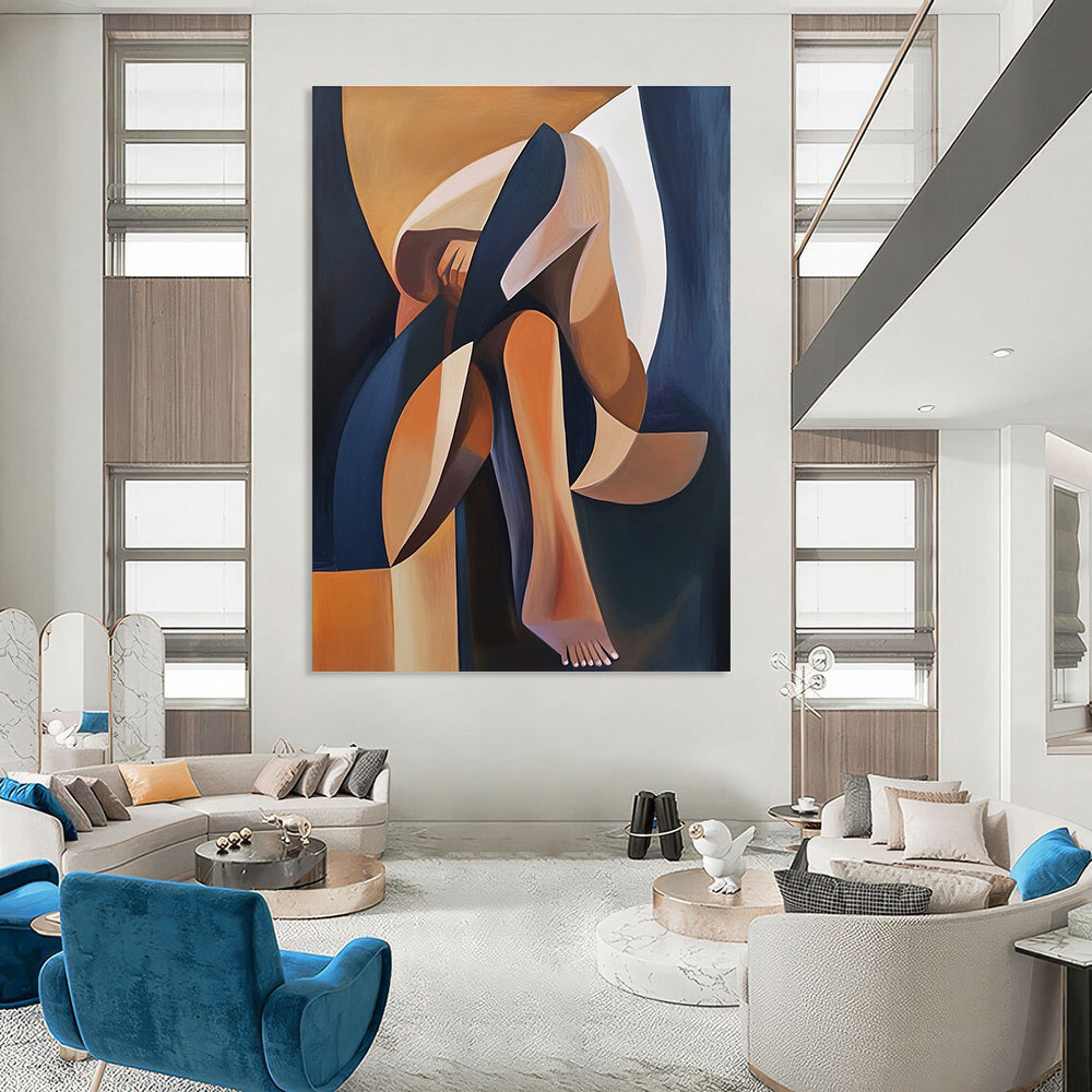 Abstract Figure Geometric Abstract Painting for Art - Centric Spaces GAB1418
