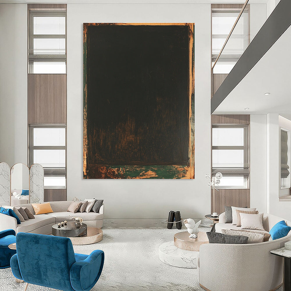 Dark Abstract Painting for Modern Art Gallery Installations GAB1283