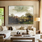 Textured Landscape Abstract Painting for Art Galleries YHT122