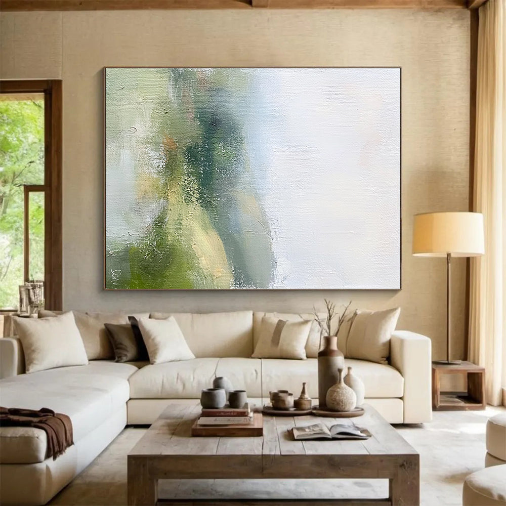 Misty Landscape Abstraction Painting with Ethereal Calm WINK184