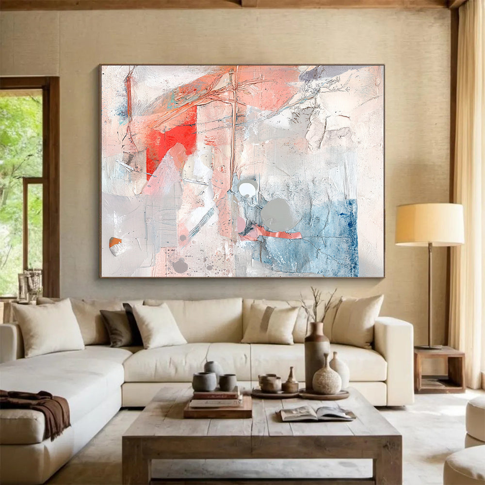 Collage of Textures 1 Abstract Painting with Eclectic Charm WINK194