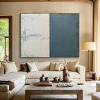 Textured Two - Tone Abstract Painting with Tactile Sophistication WINK177