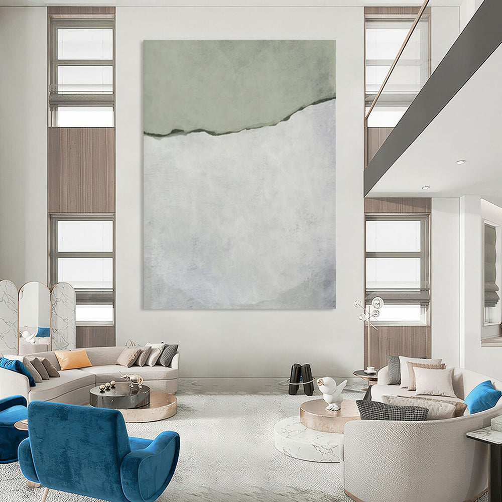 Subtle Minimalist Color Block Abstract Art for Calm Interiors HENG241