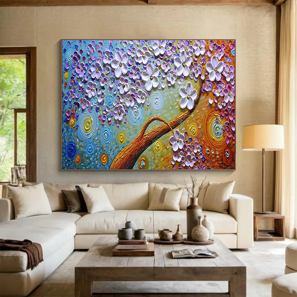 3D Floral Tree Abstract Painting for Artistic Home Studios YHT217