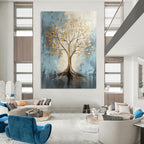 Gold Tree Abstract Painting for Prosperity - Themed Offices GAB0979