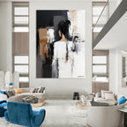 Abstract Female Figure Painting for Contemporary Bedroom Decor GAB1243