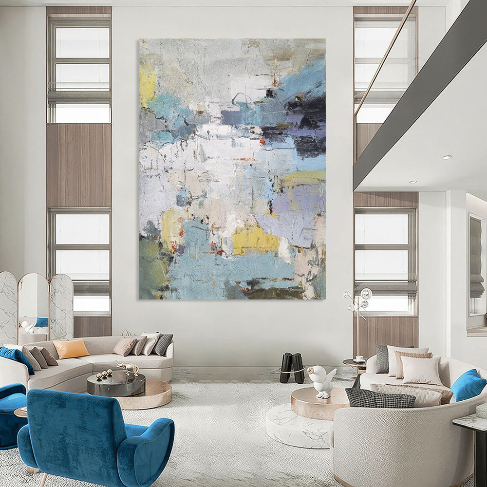 Colorful Abstract Landscape Painting for Modern Art Enthusiasts HENG312