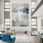 Colorful Abstract Landscape Painting for Modern Art Enthusiasts HENG312
