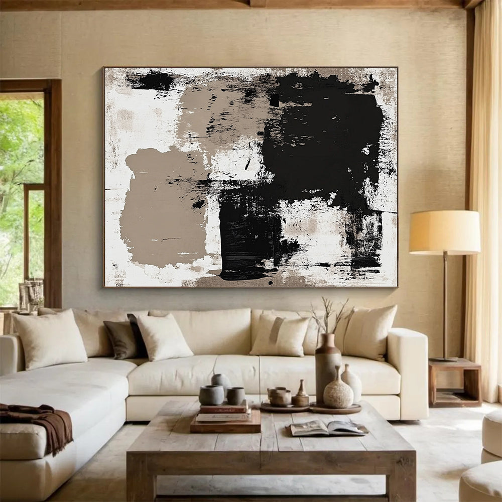 Monochromatic Abstract Painting with Subtle Depth WINK315