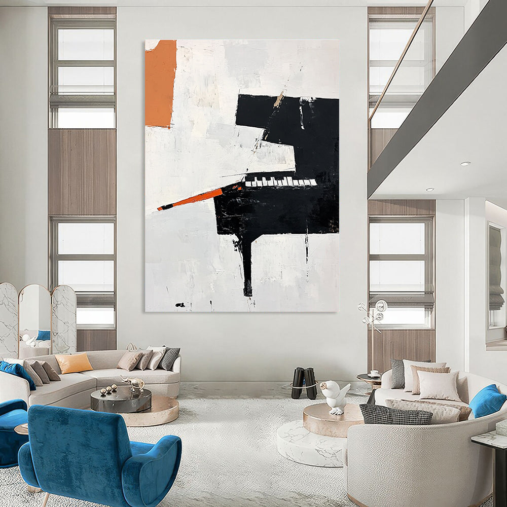 Abstract Piano Art Creative Musical Abstract Painting GAB0228