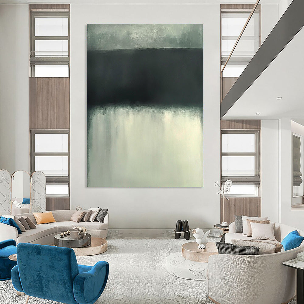 Minimalist Gray Abstract Painting for Zen - Inspired Meditation Spaces GAB1205