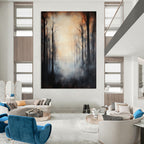 Misty Forest Abstract Painting for Mysterious Vibes GAB0727