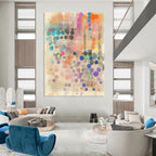 Polka Dot Abstract Painting for Playful Kids’ Activity Centers GAB1183