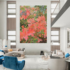Blossoming Garden Abstract Painting for Cheerful Sunrooms HENG433