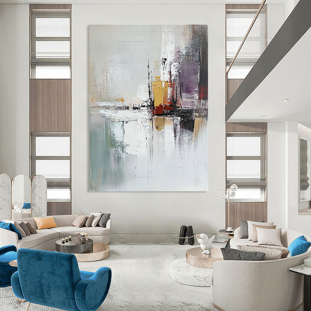 Urban Reflection Abstract Painting for Modern - Styled Lofts GAB1078