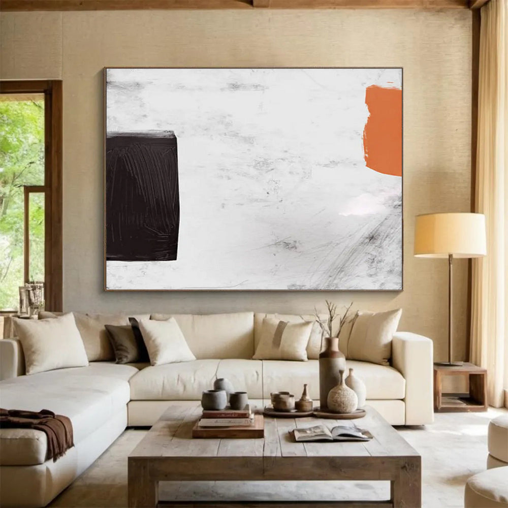 Bold Block Abstract Painting for Modern Art Galleries YHT146