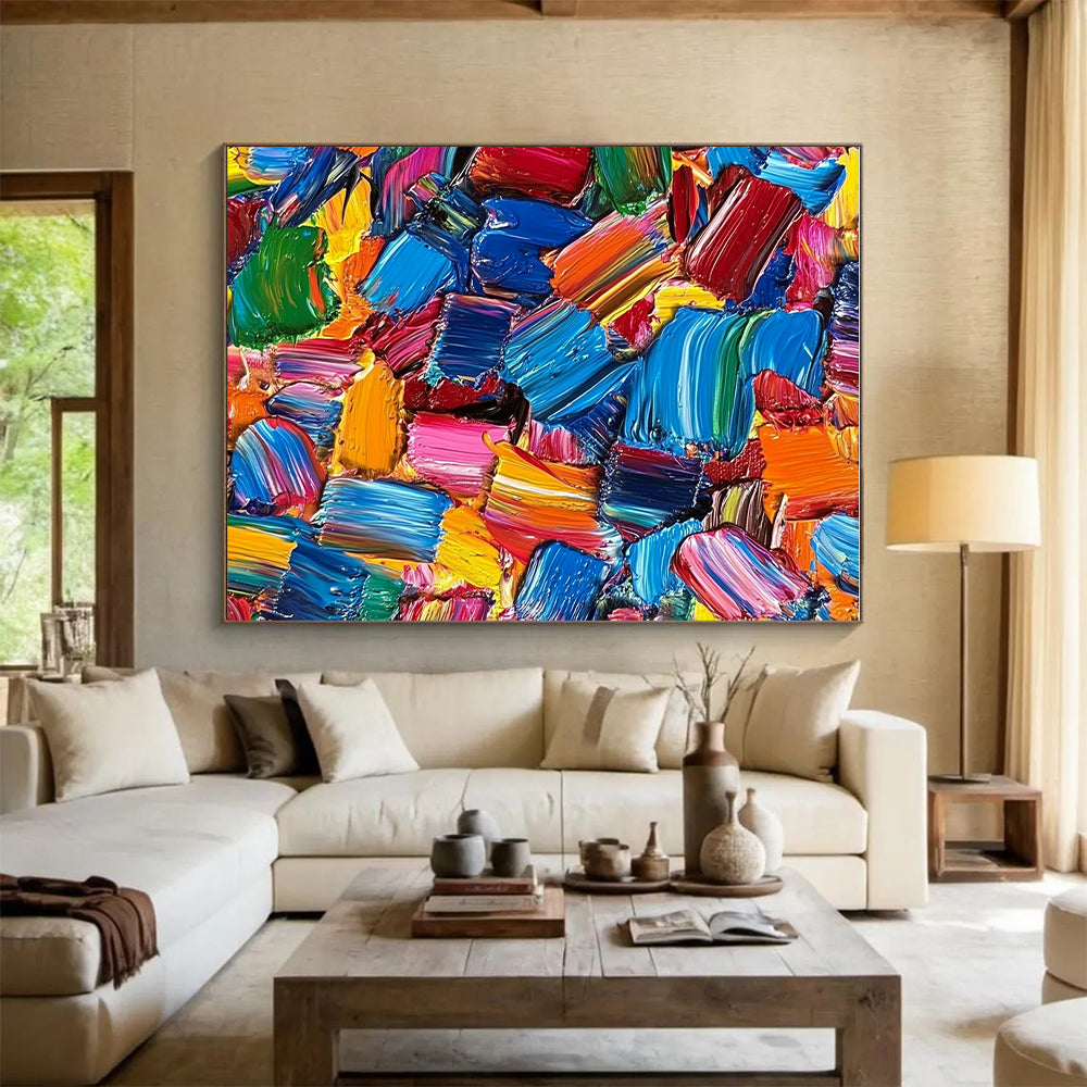 Abstract Color Fusion Painting with Dynamic Hue Blends WINK081