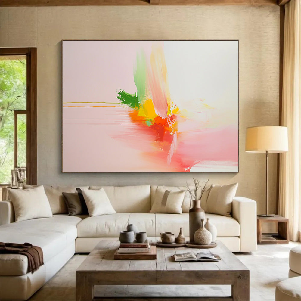 Soft Color Abstract Painting with Delicate Beauty WINK146