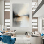 Soft Lake Abstract - Dreamy Landscape Abstract Art GAB0521