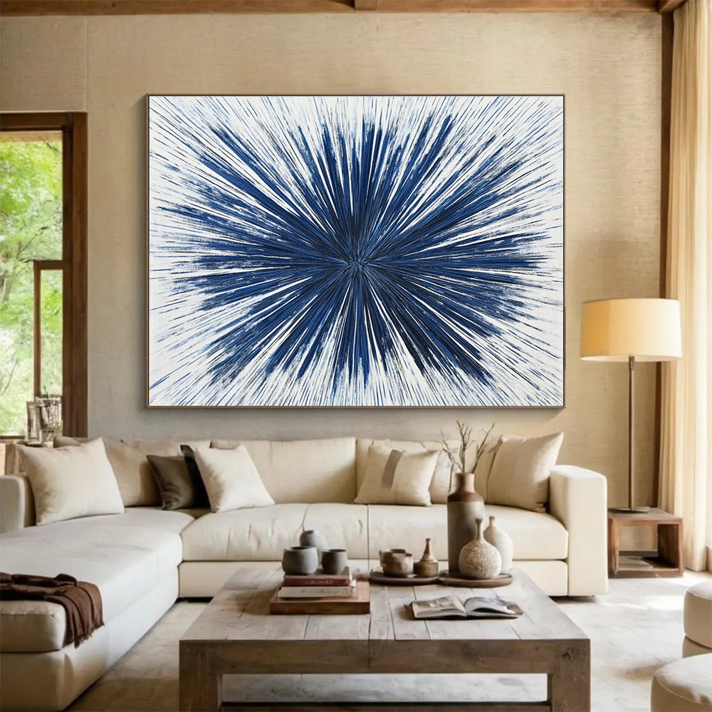 Blue Radial Lines - Dynamic Simplicity ABS022