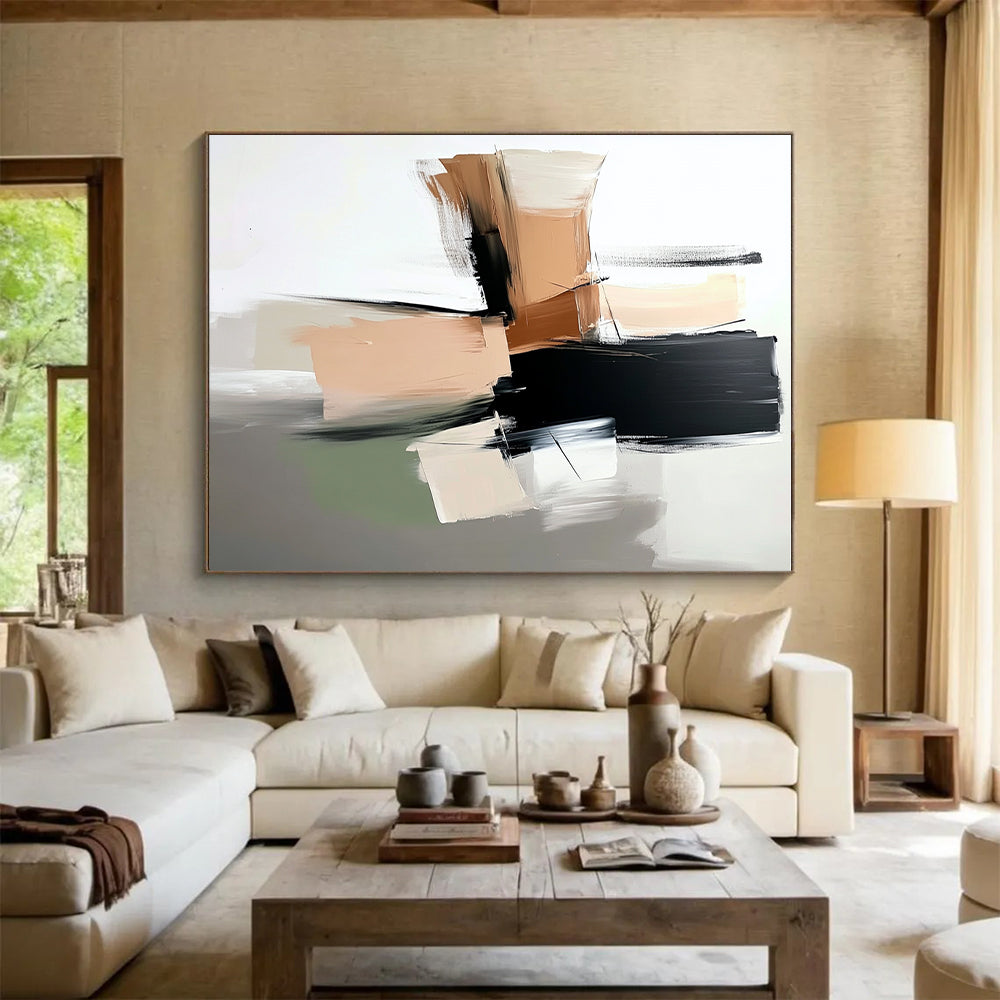 Neutral Tones Abstract Painting with Timeless Calm WINK756