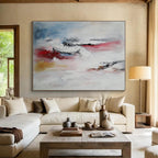 Soft Color Abstract Landscape with Gentle Textures Abstract Painting ABS333