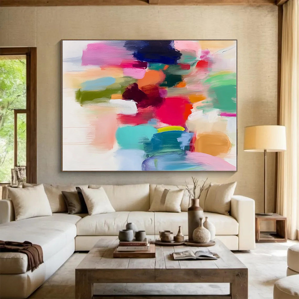 Colorful Blob Abstract Painting with Playful Forms WINK626