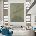 Textured Wave Patterns Abstract Painting of Tactile Rhythms GAB0131