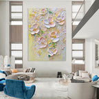 Impasto Flowers Abstract Painting with Vivid Colors GAB0005