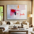 “Souls” Abstract Painting with Emotional Depth ABS298