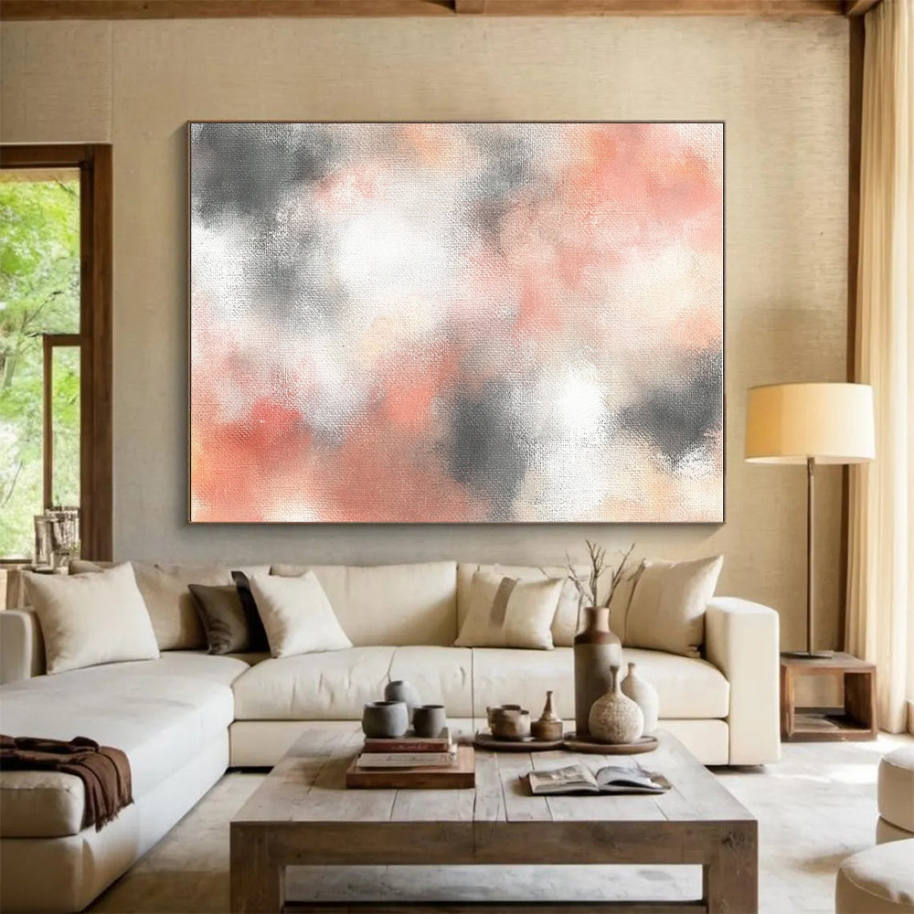 Soft - Blended Abstract Painting with Muted Tones WINK872