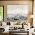 Misty Landscape Abstract Painting for Lakeside Retreats YHT136