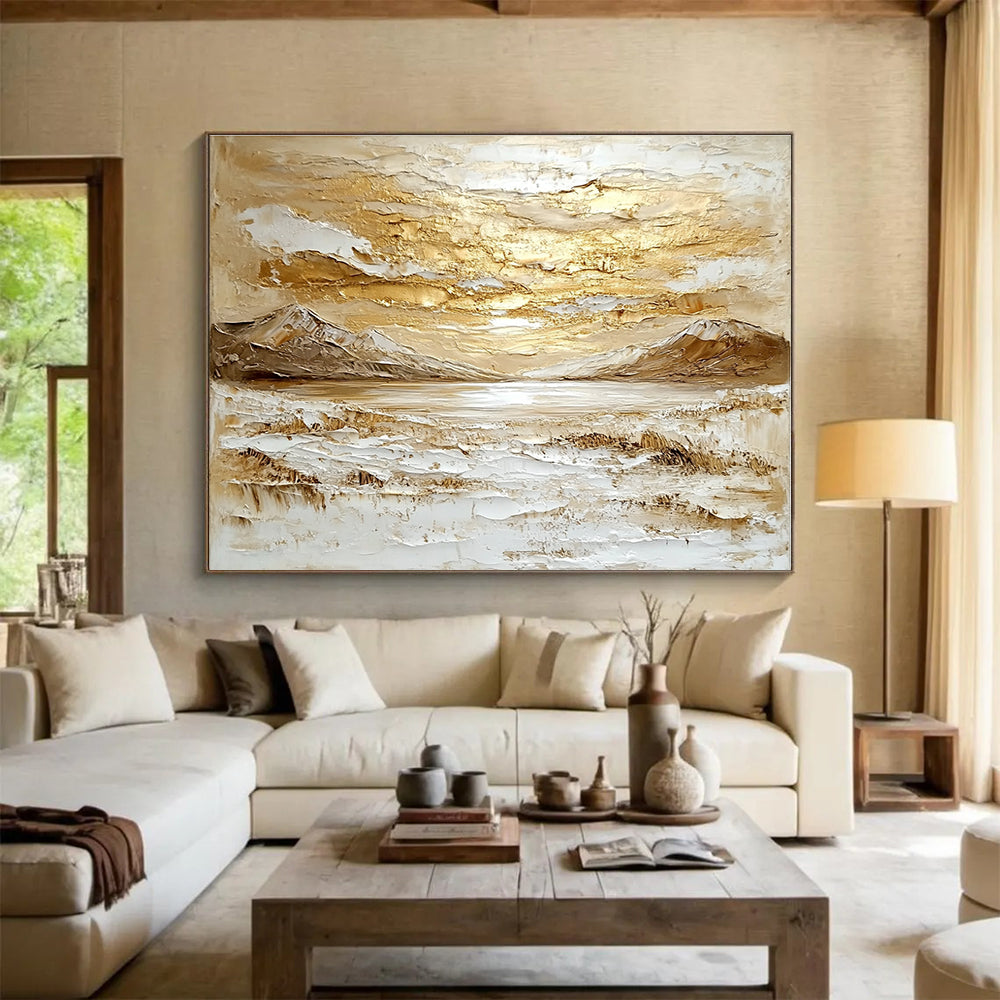 Gold - Textured Landscape  Opulent Natural Serenity ABS073