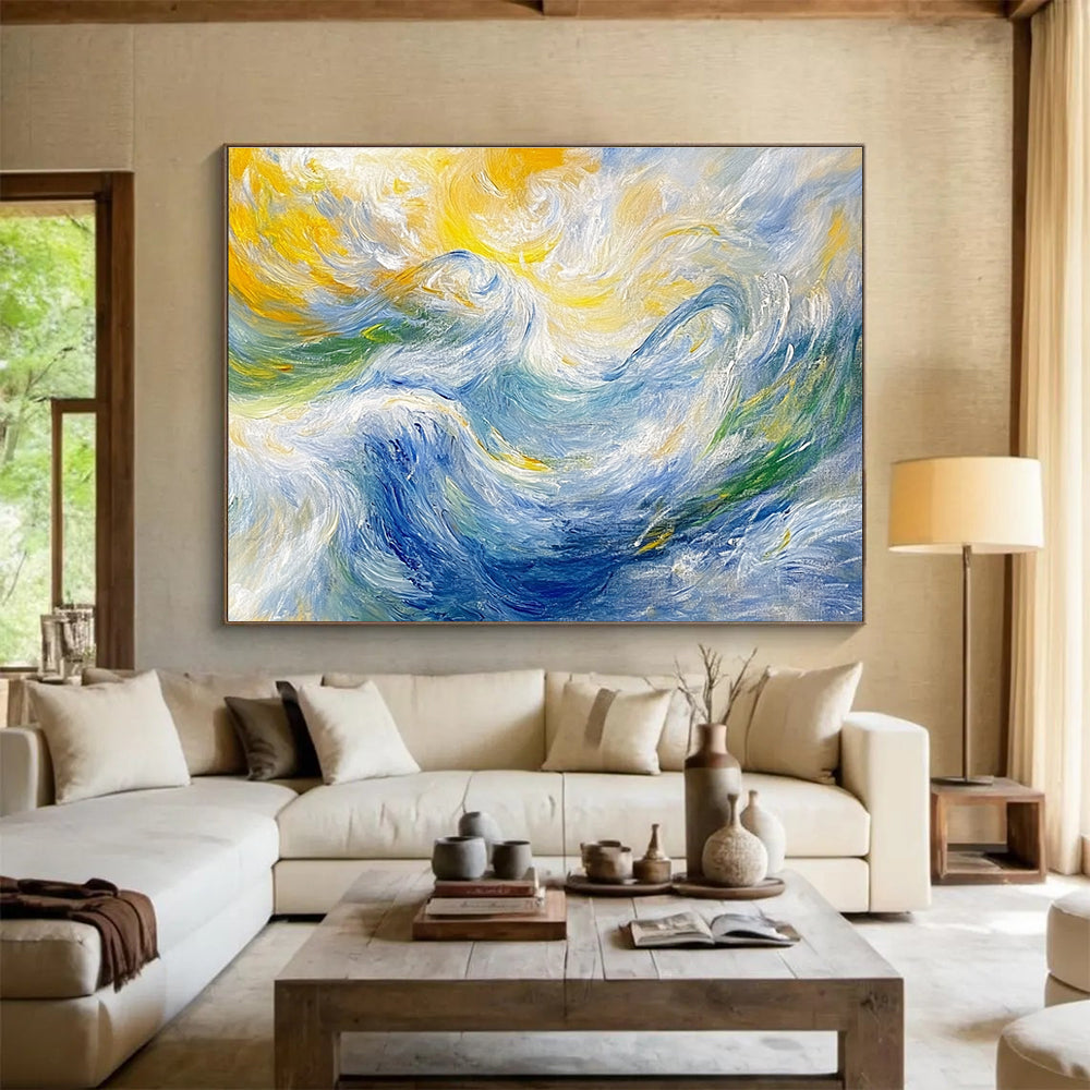 Swirling Wave Abstract - a Dance of Colors and Motion ABS006