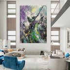 Vibrant Abstract Chaos Painting for Modern Art Gallery Installations GAB1297