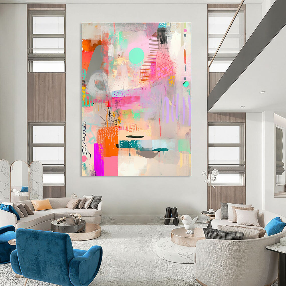 Colorful Abstract Collage Art of Playful Creativity GAB0157